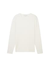 Niet geselecteerd, Gebreide trui van katoen door , wit