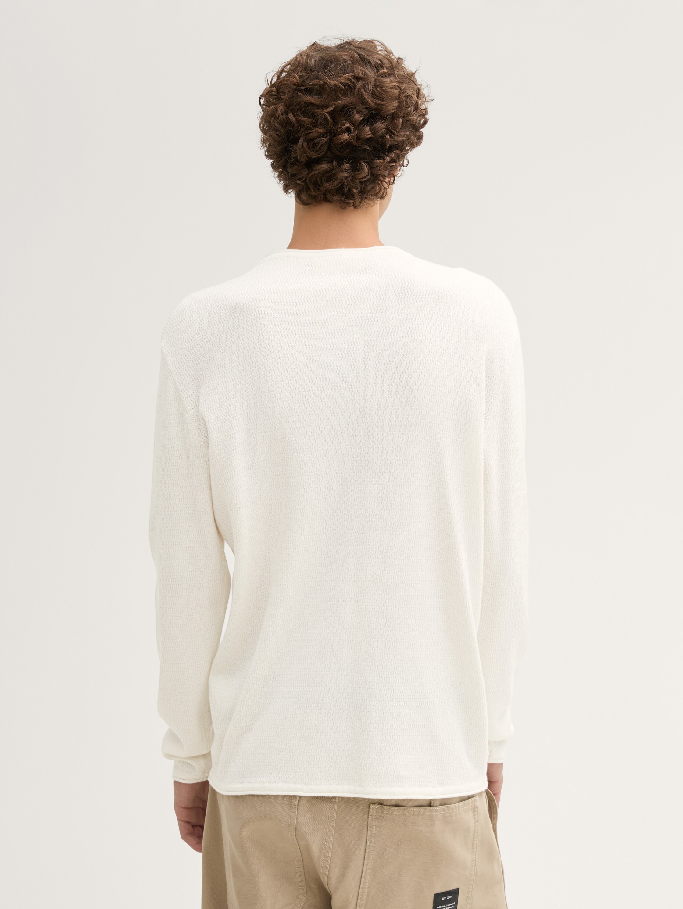 Strickpullover aus Baumwolle - wool_white - 