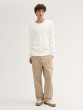 Pull en coton - Wool White - Vue de face du modèle