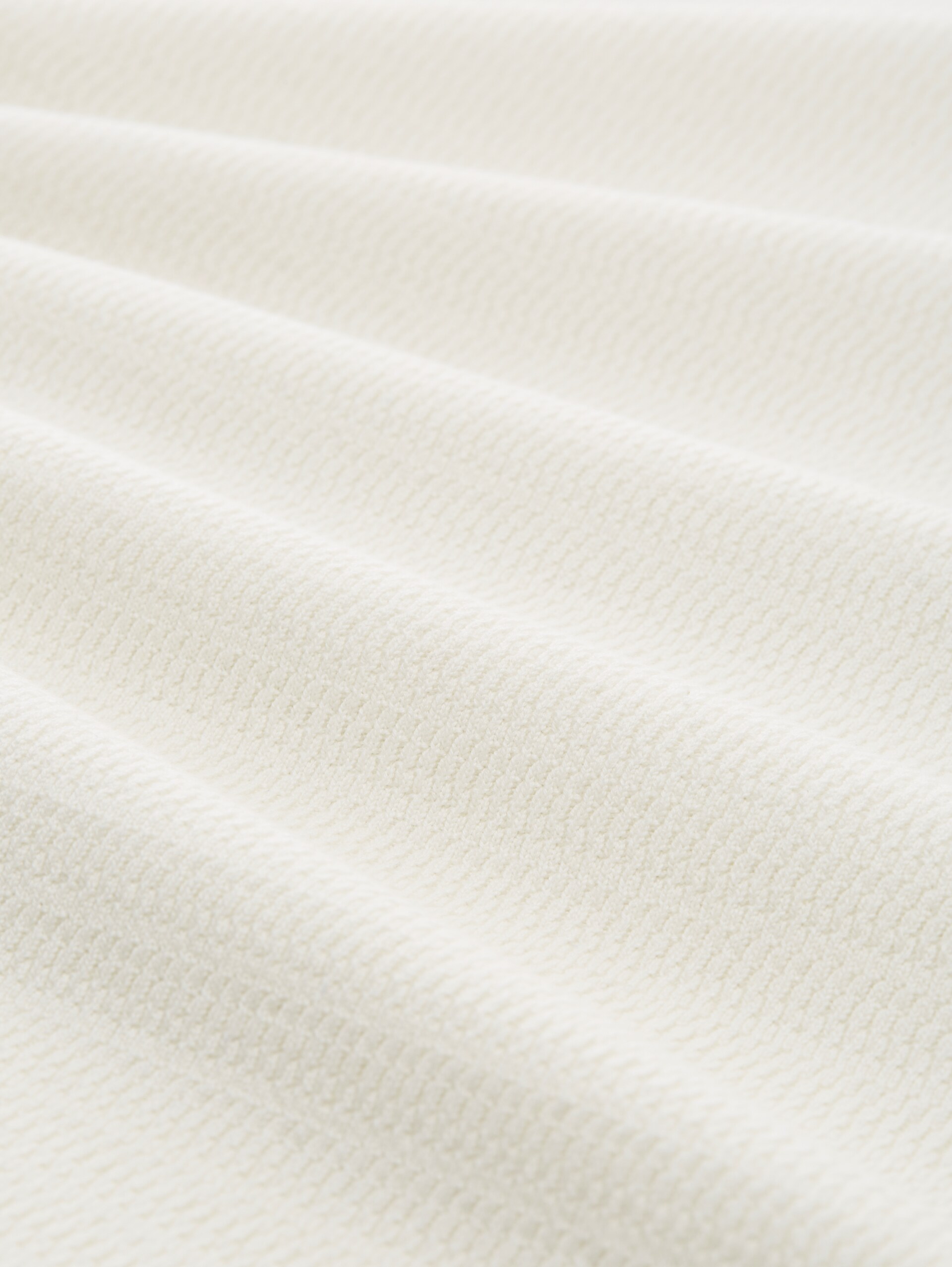 Cotton knit jumper - Wool White - Material view