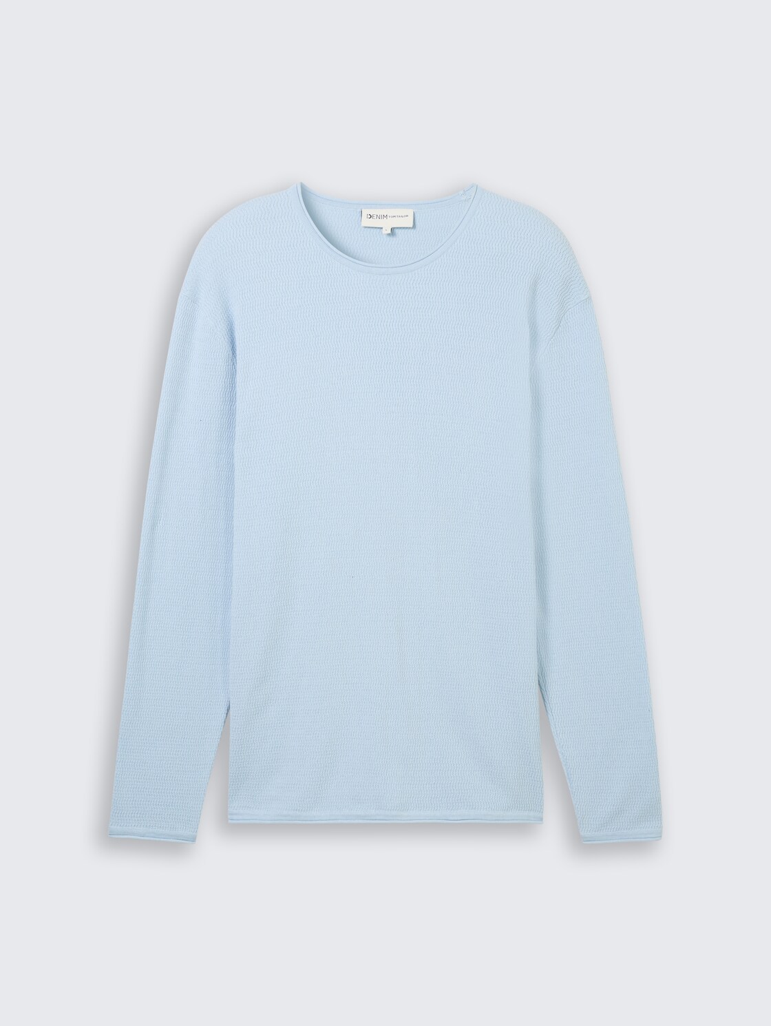 Strickpullover aus Baumwolle - Light Metal Blue