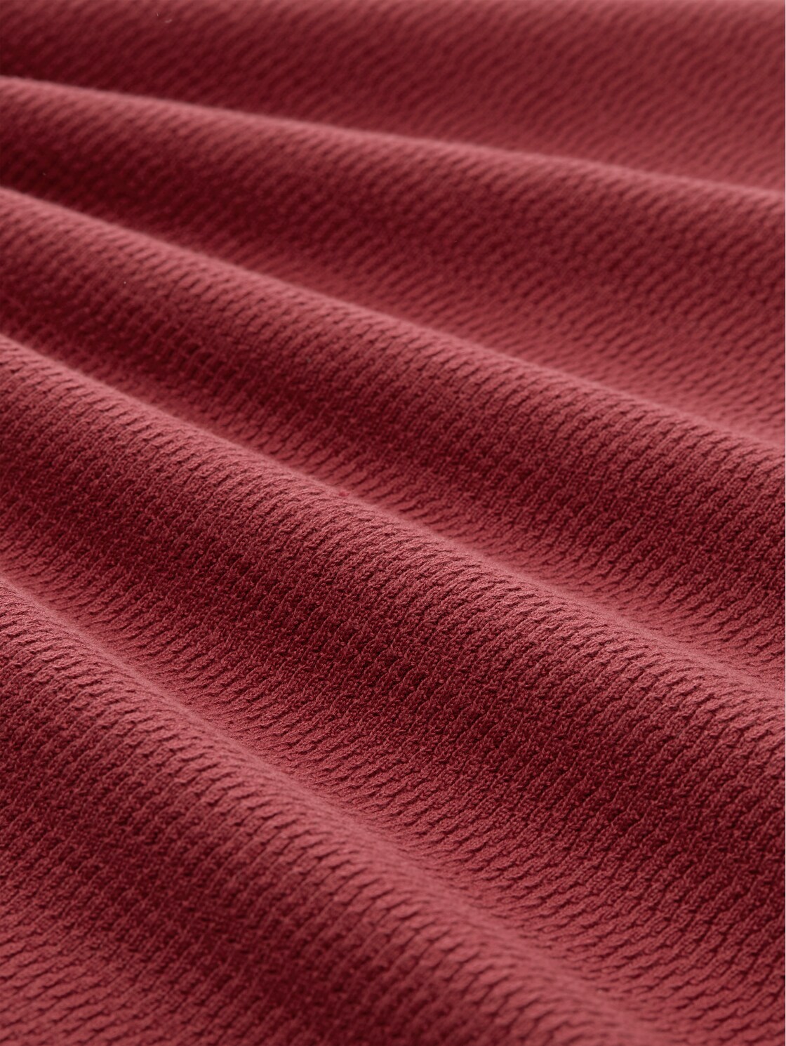 Strickpullover aus Baumwolle - burnt russet - Material-Ansicht