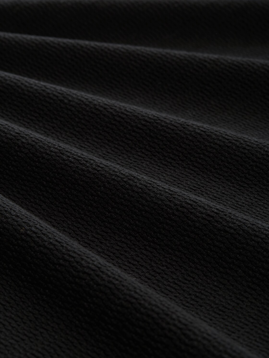 Strickpullover aus Baumwolle - Black - Material-Ansicht