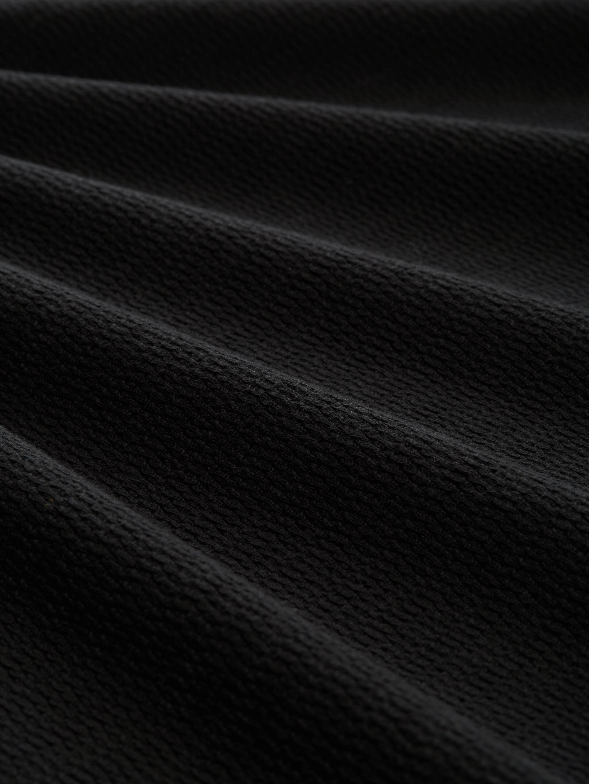Strickpullover aus Baumwolle - Black - Material-Ansicht