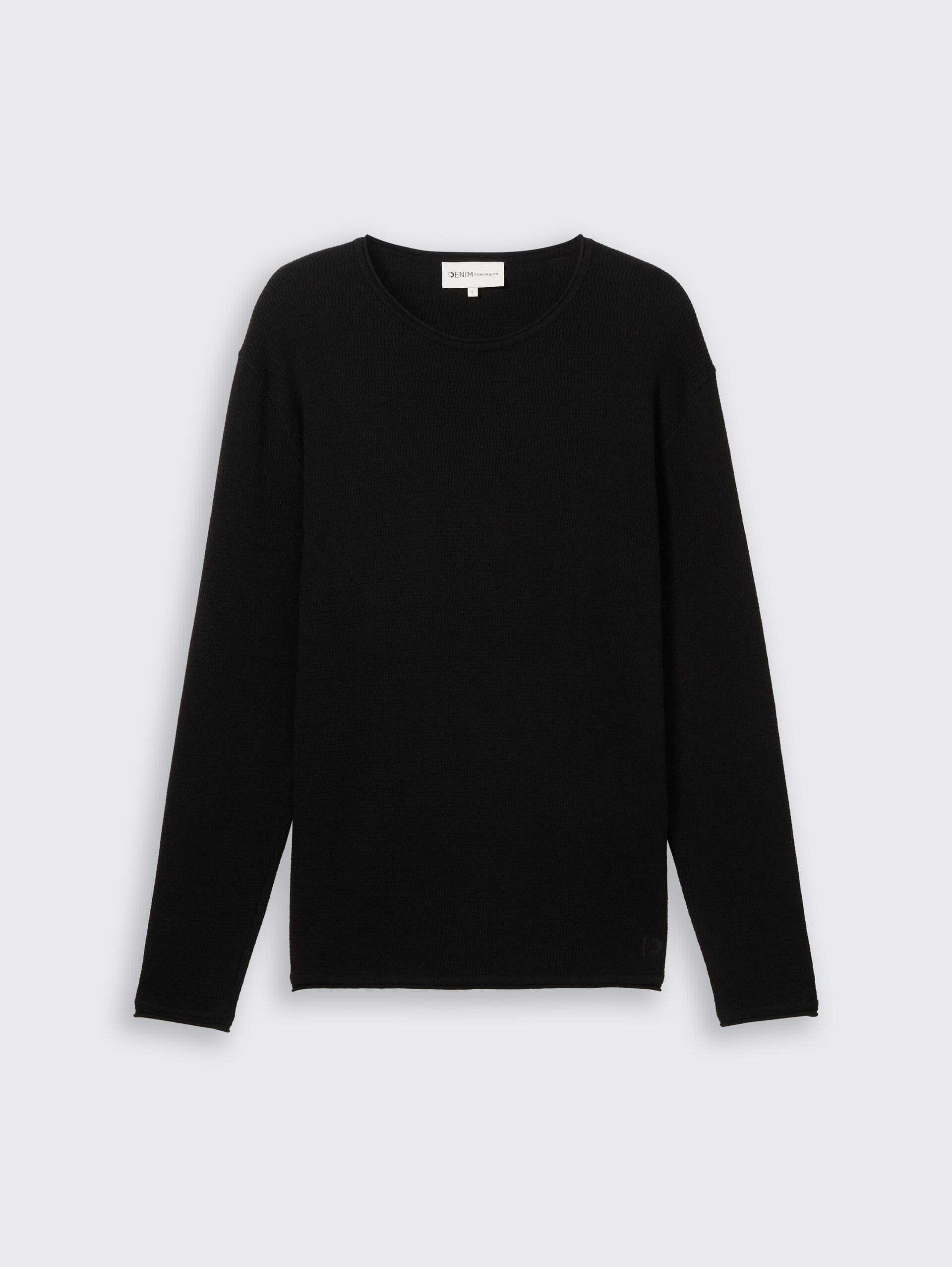 Strickpullover aus Baumwolle - Black
