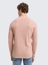 Strickpullover aus Baumwolle - smoky rose