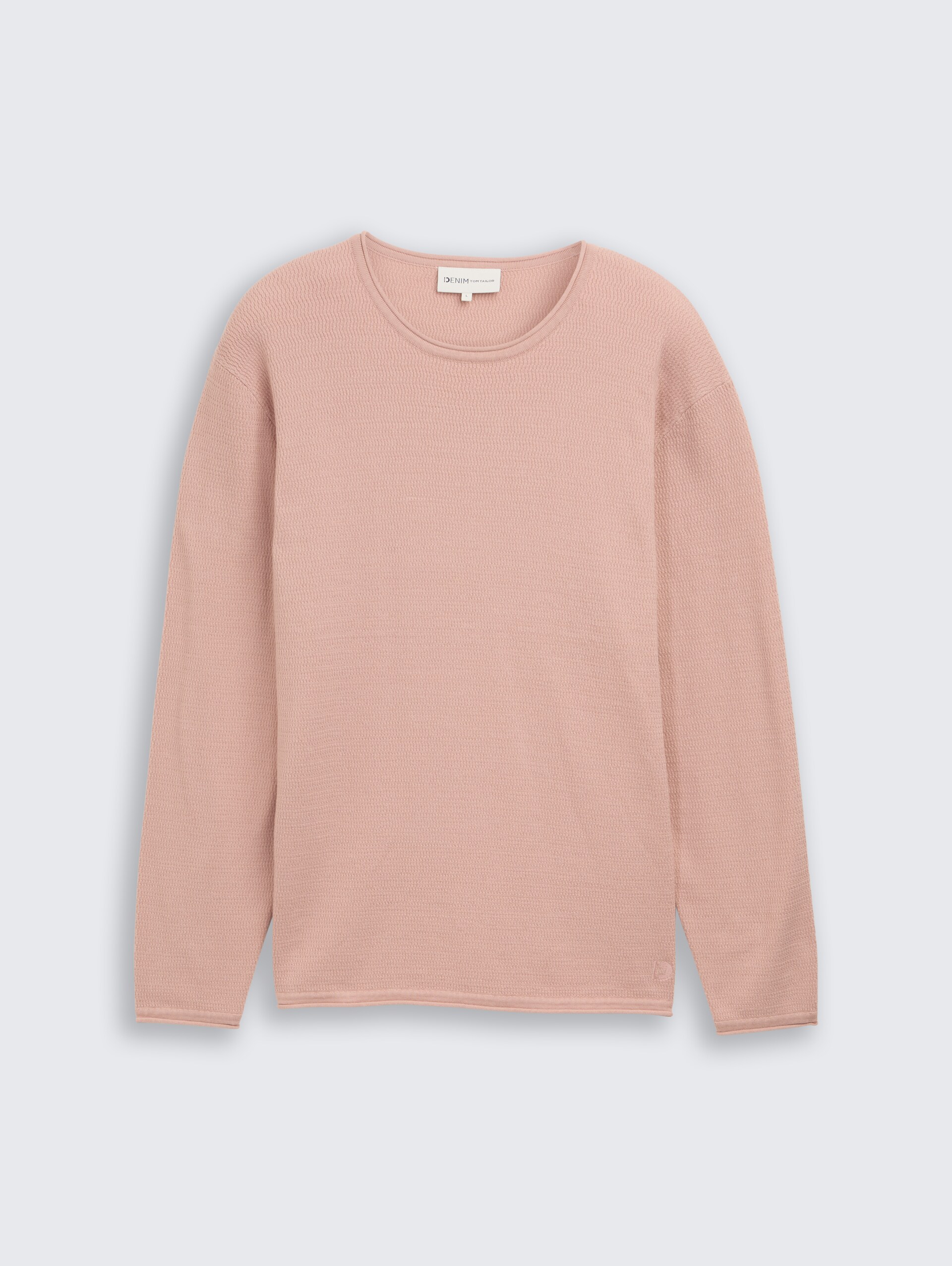 Strickpullover aus Baumwolle - smoky rose