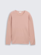 Strickpullover aus Baumwolle - smoky rose