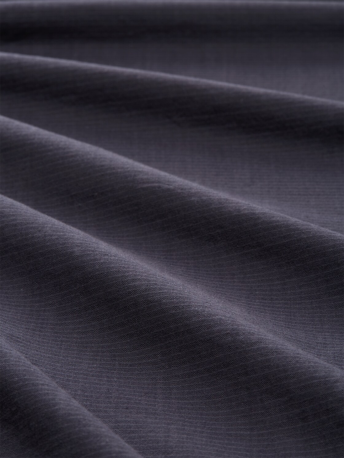 Basic Fit Hemd mit Stehkragen - navy herringbone structure - Material-Ansicht