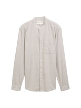 Ausgewählt, Basic Fit Hemd mit Stehkragen von Tom Tailor, grün