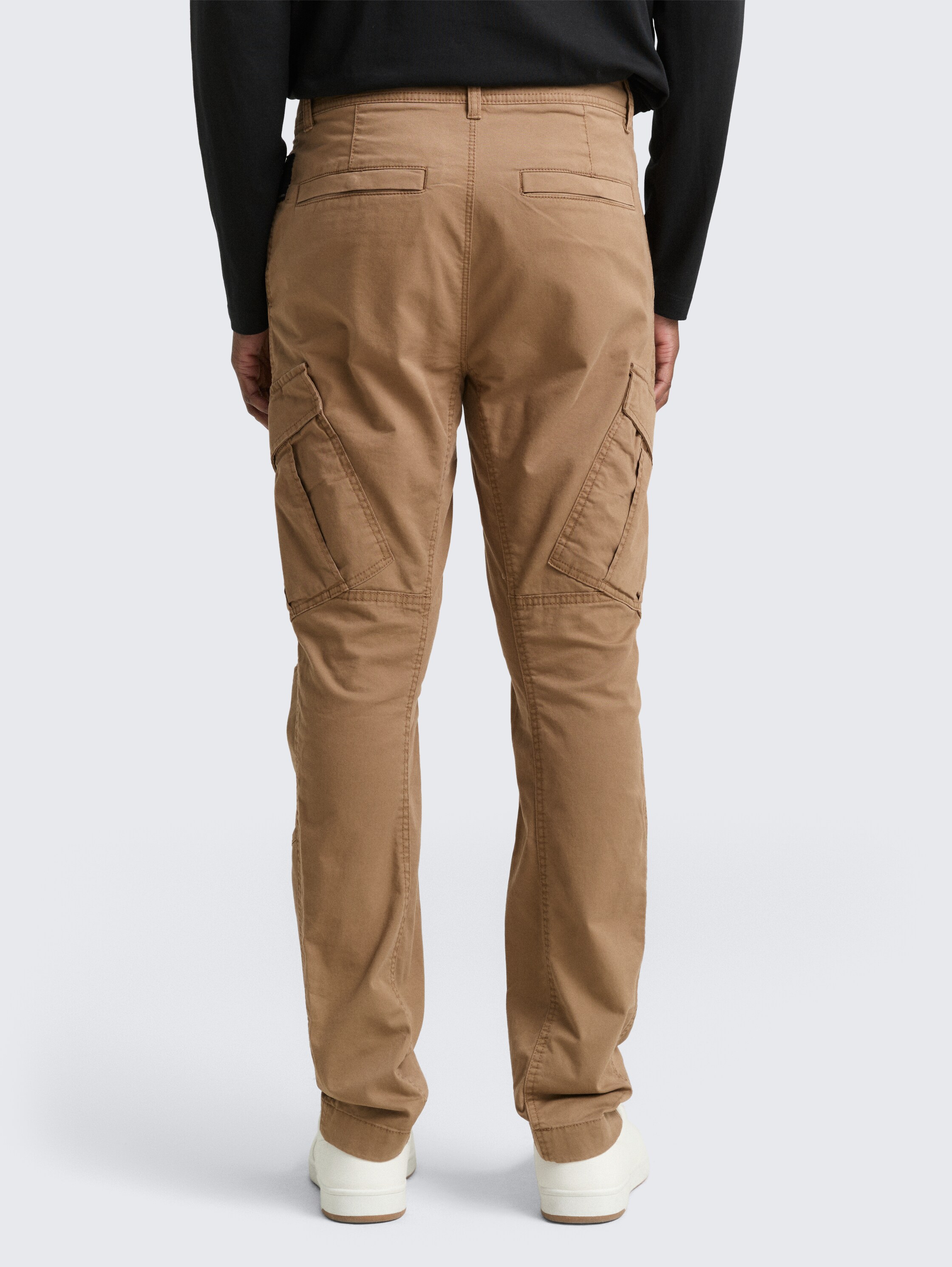 Regular tapered cargobroek - caribou_beige - 