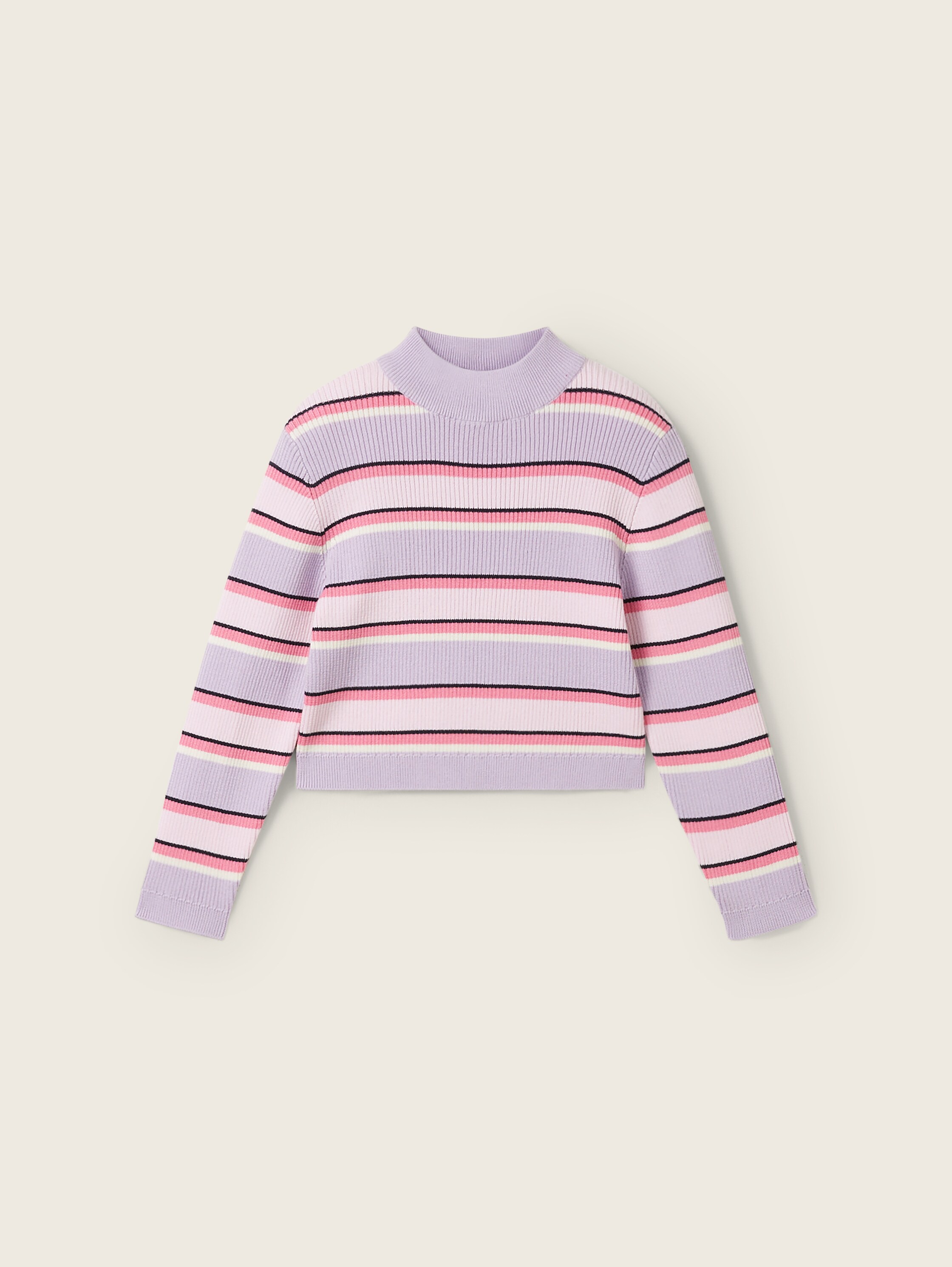 Striped knitted sweater made of organic cotton by Tom Tailor