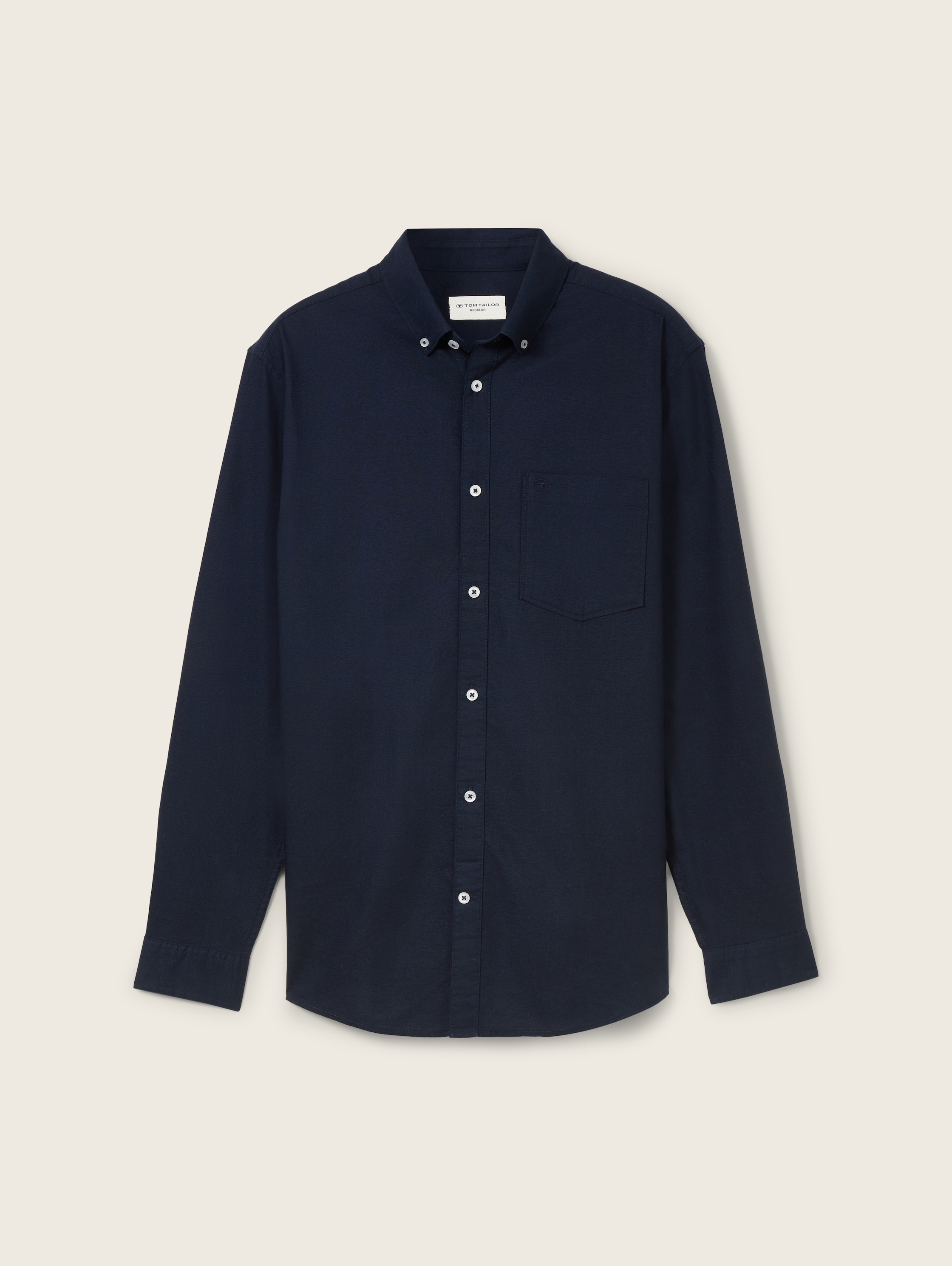 Regular fit shirt with breast pocket - sky_captain_blue_1 - 