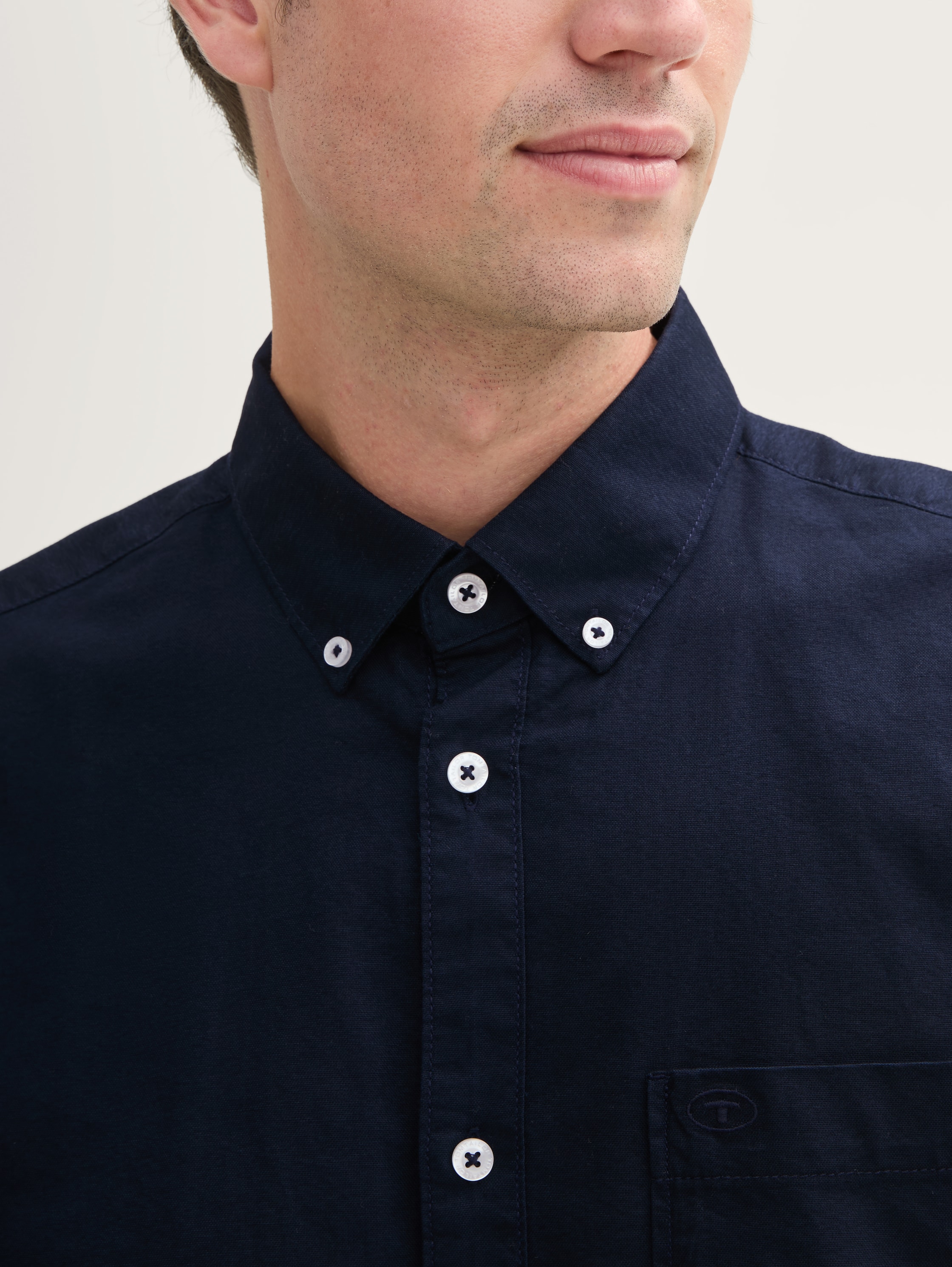 Regular fit shirt with breast pocket - sky_captain_blue_1 - 