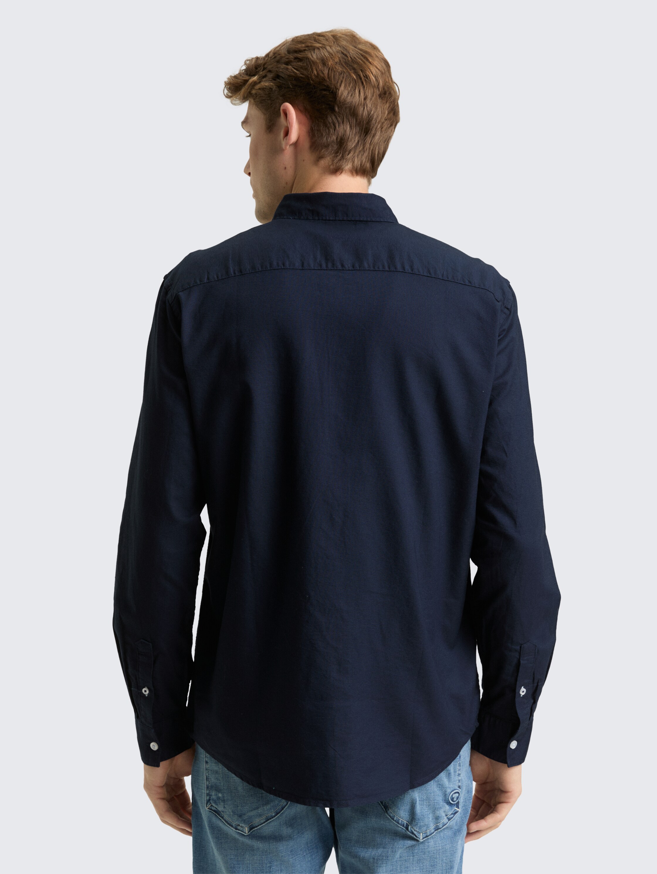 Regular Fit Hemd mit Brusttasche - navy - 