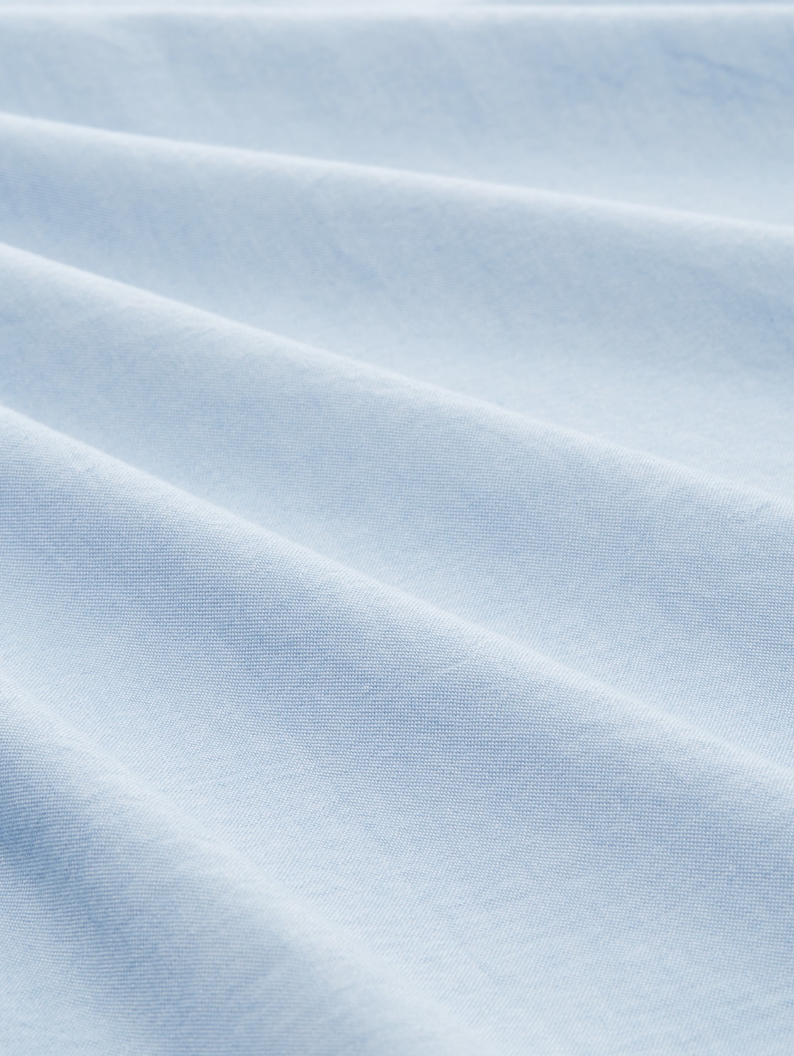 Regular Fit Hemd mit Brusttasche - light blue chambray - Material-Ansicht