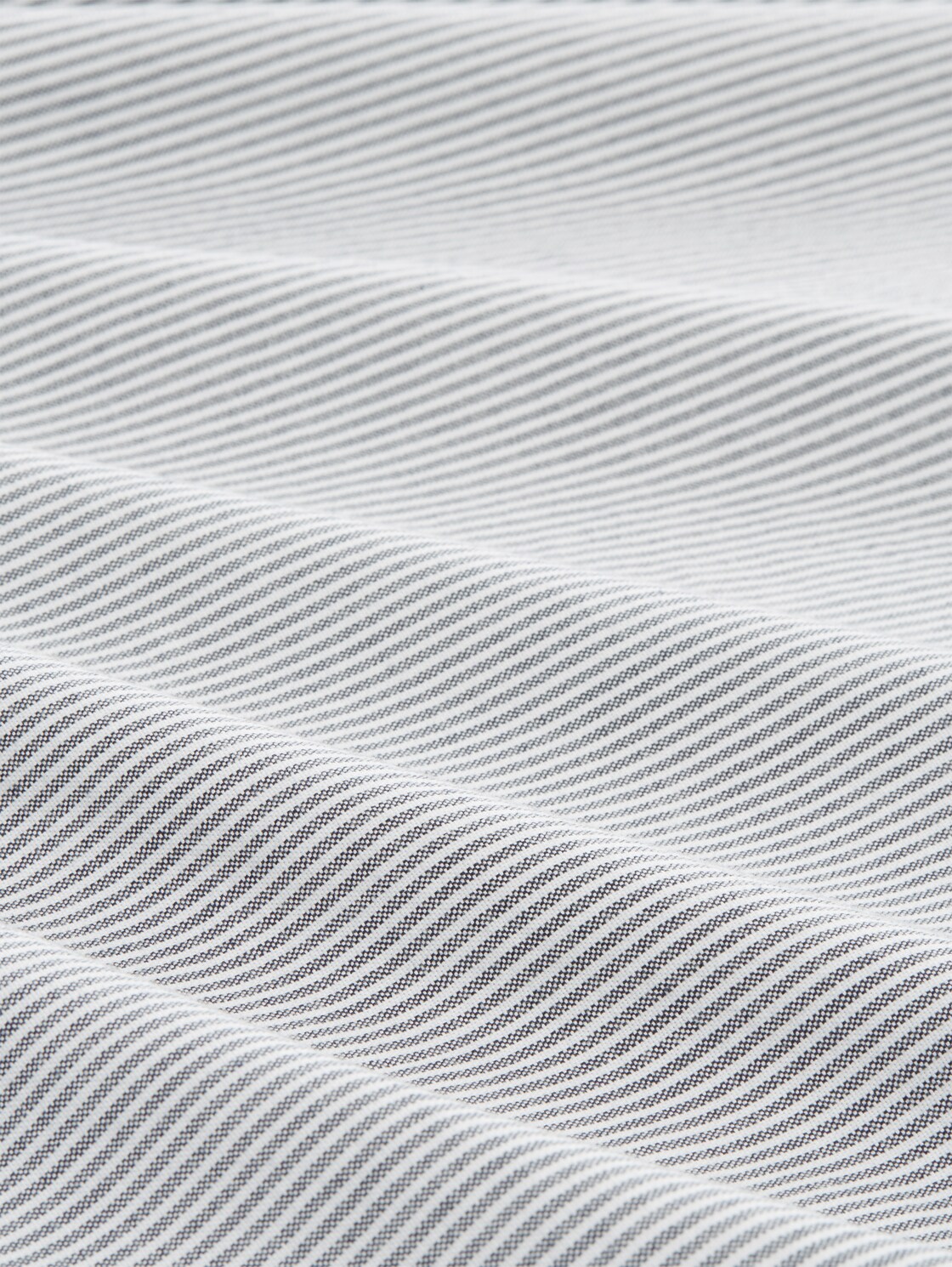 Regular Fit Hemd mit Brusttasche - white navy stripe - Material-Ansicht