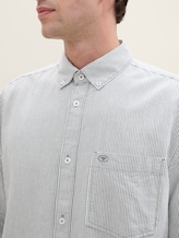Chemise Regular Fit avec poche poitrine - white navy stripe - Vue détaillée du modèle