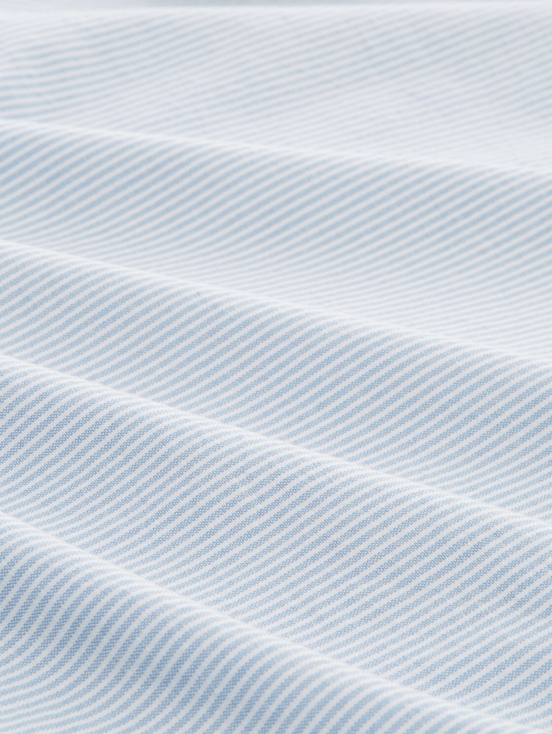 Regular Fit Hemd mit Brusttasche - white light blue stripe - Material-Ansicht
