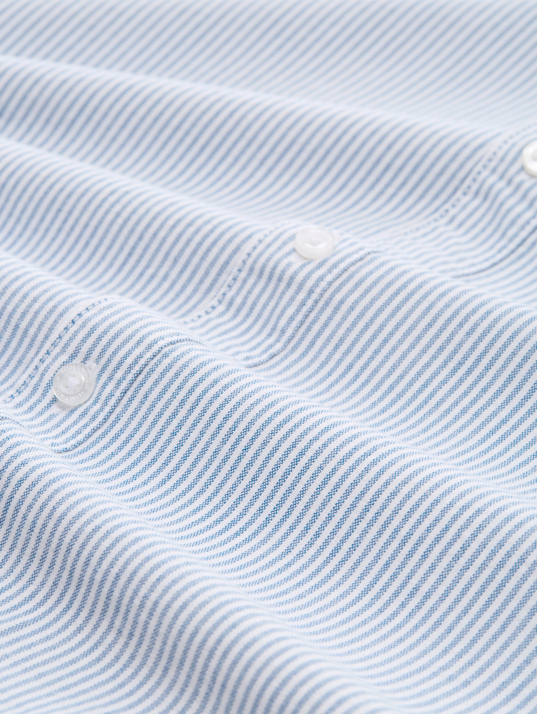 Chemise Regular Fit avec poche poitrine - blue petrol stripe - Vue de la matière