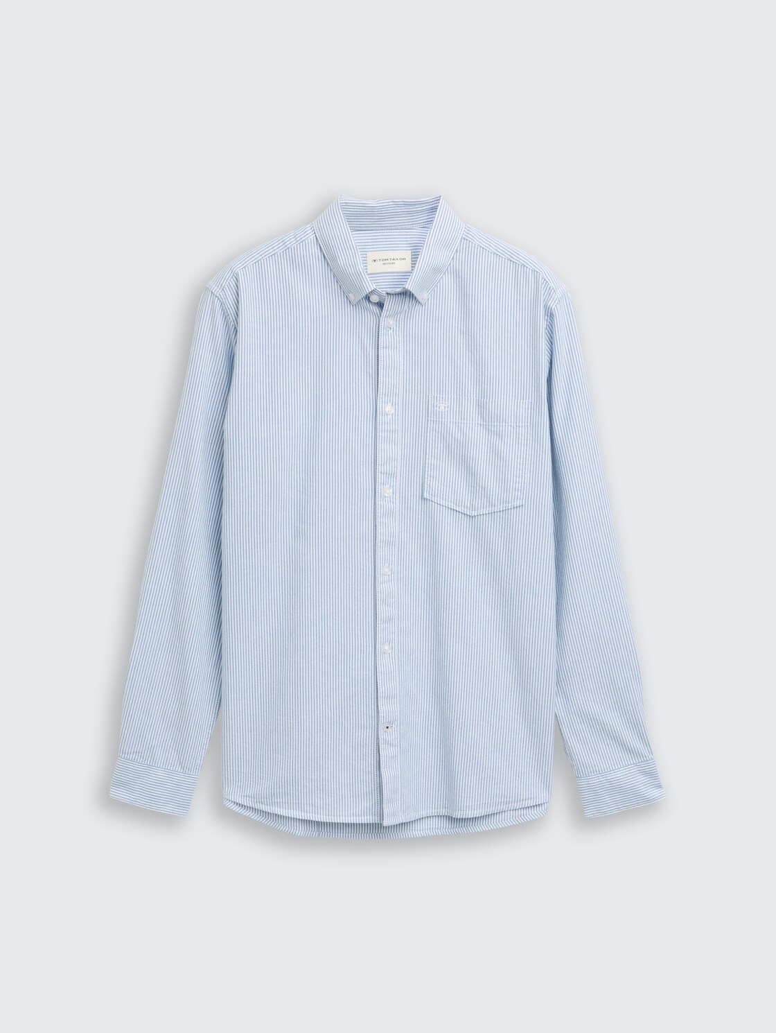 Regular Fit Hemd mit Brusttasche - blue petrol stripe - Vorder-Produkt-Ansicht