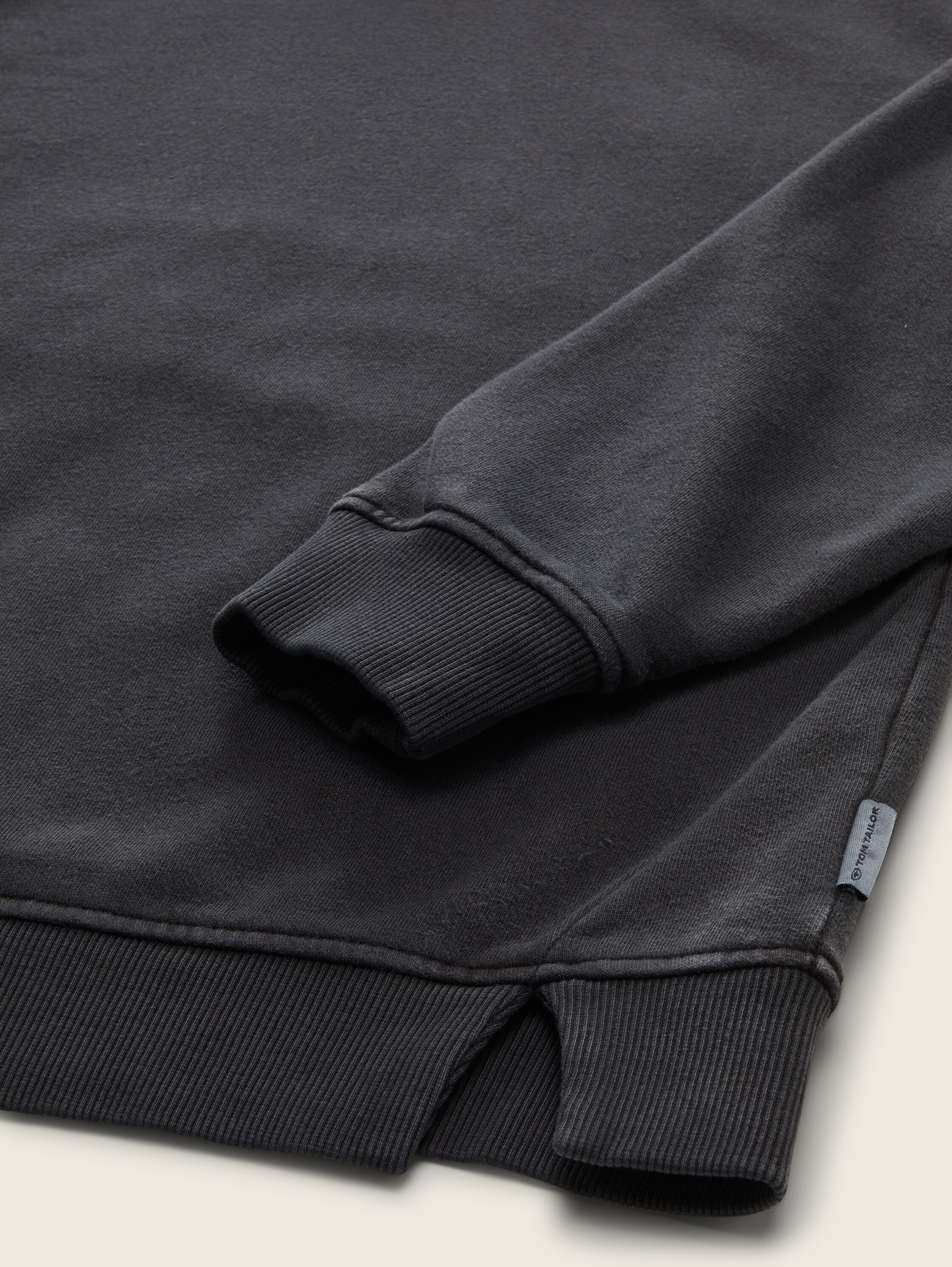 Oversize Hoodie Sweatshirt mit Rückenprint - heavy_black - 