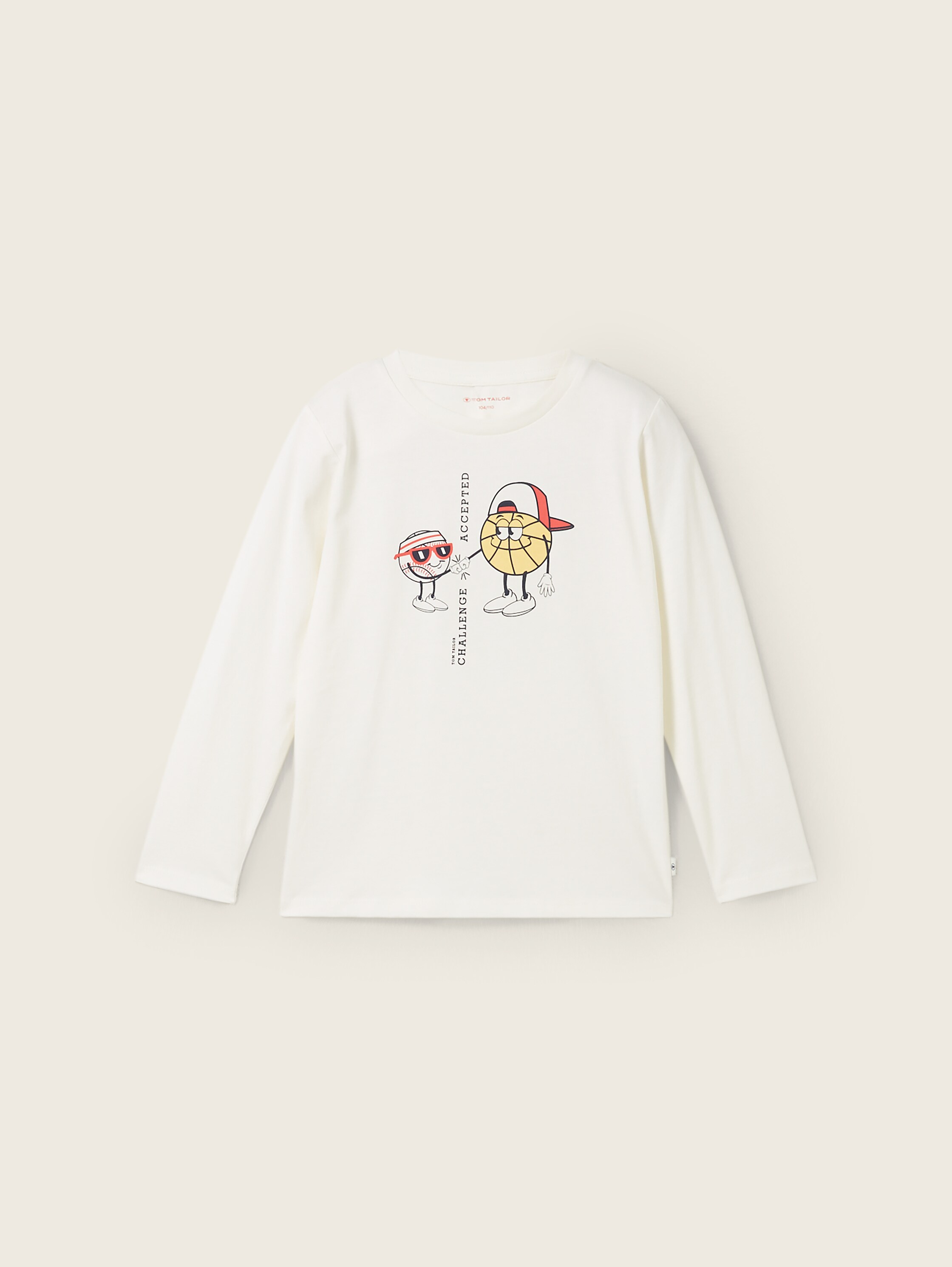 T-shirt met lange mouwen en bedrukt motief - 1