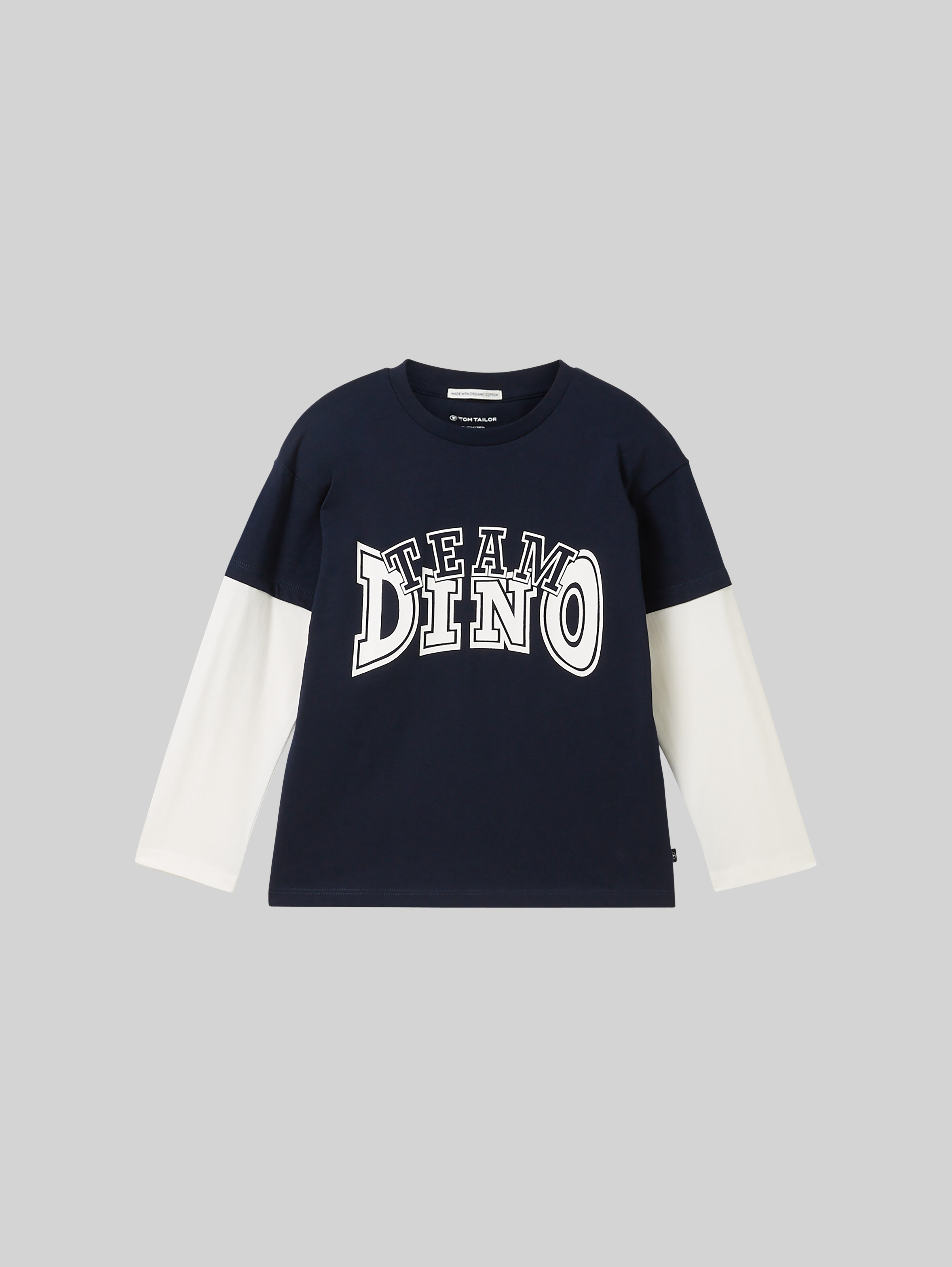TOM TAILOR Jungen Oversized Langarmshirt Mit Print – Aus Nachhaltiger Baumwolle, Lässiger Fit