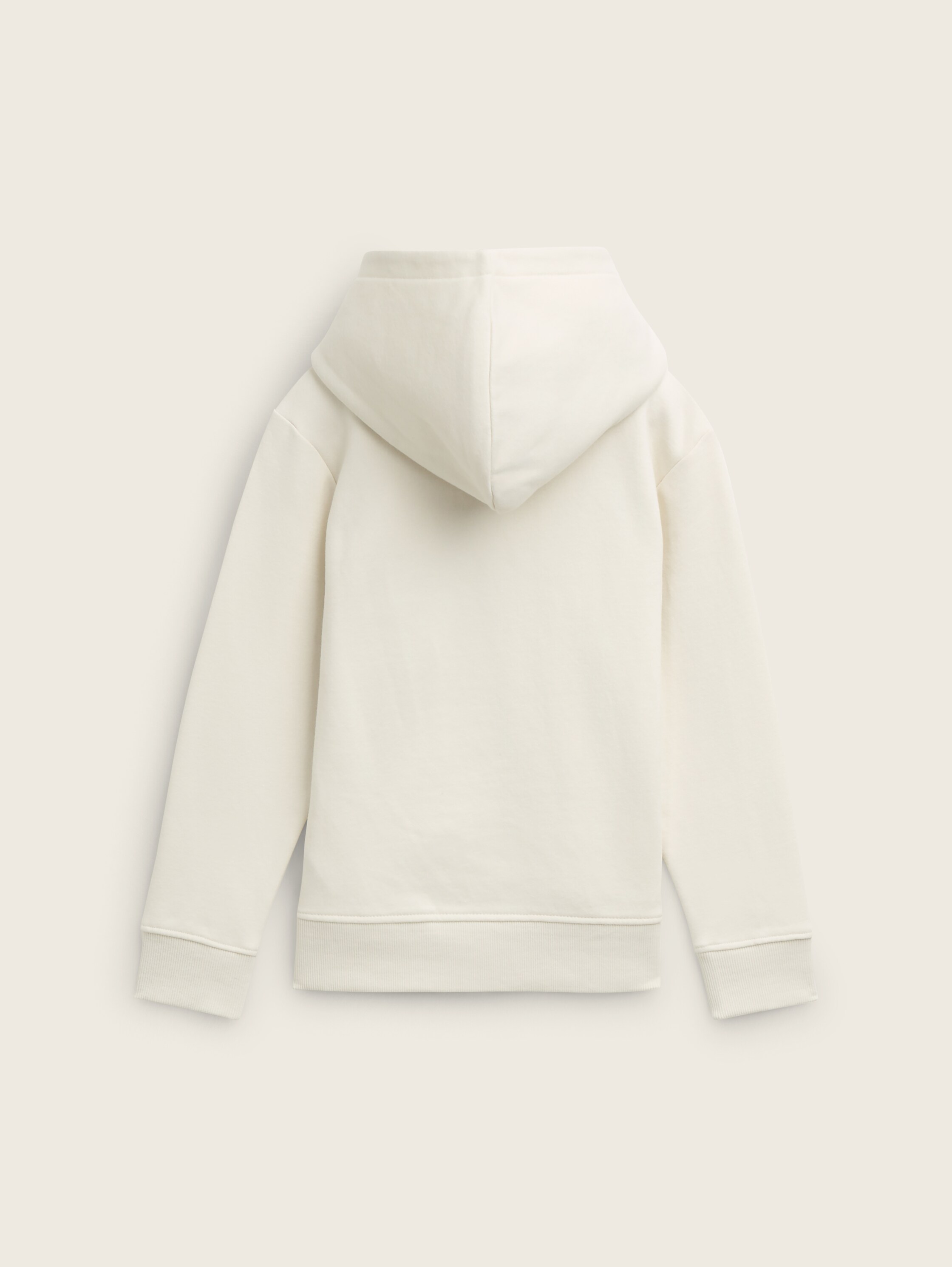 Sporty Hoodie Sweatshirt mit Bio-Baumwolle - greyish_white - 