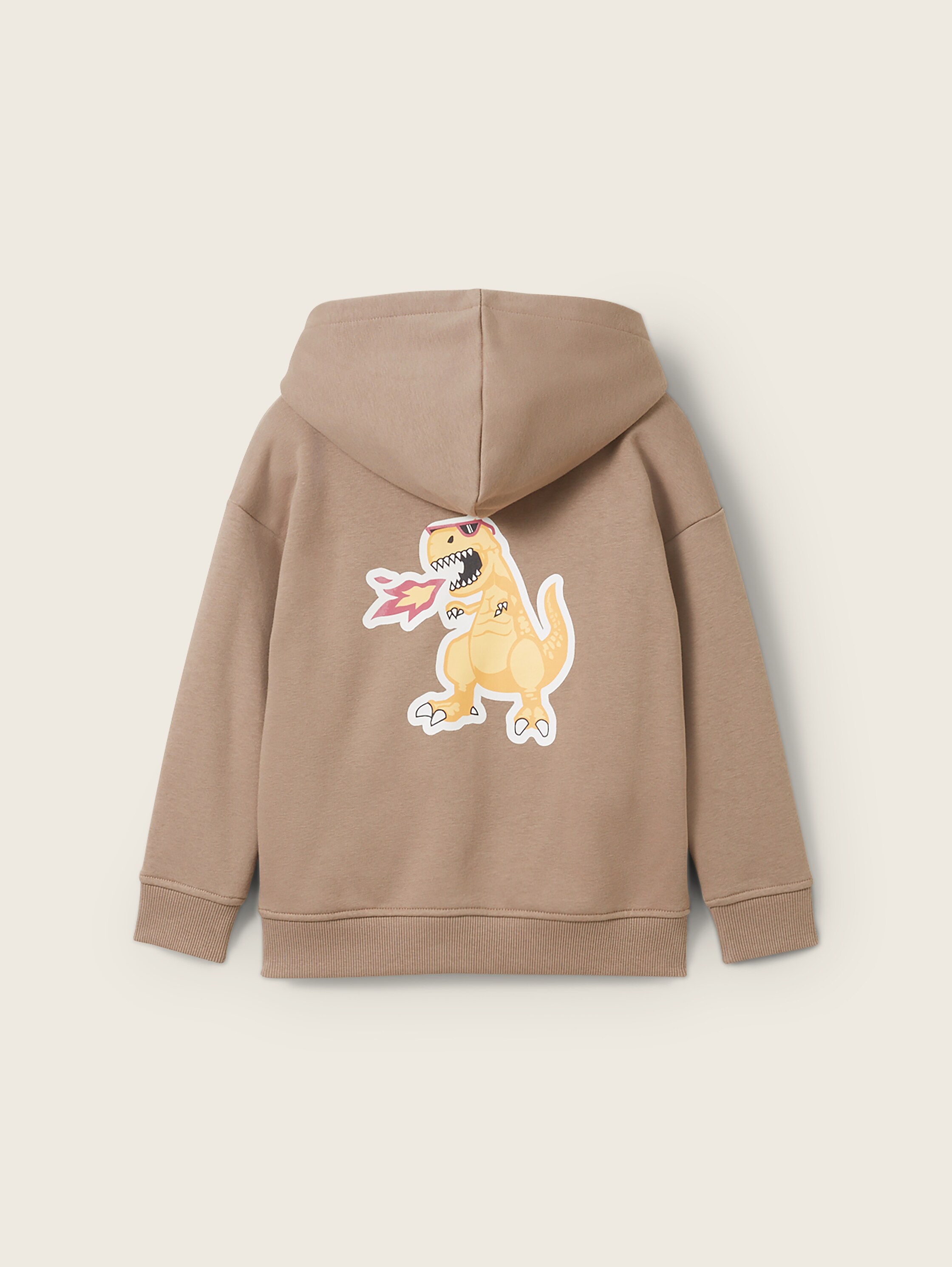 Oversized Hoodie Sweatshirt mit Rückprint - mellow_brown - 