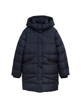 Ausgewählt, Puffermantel mit abnehmbarer Kapuze von Tom Tailor, blau