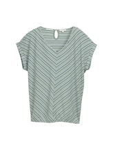 Non sélectionné, T-shirt ample en jacquard par Tom Tailor, verdoyant