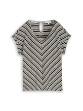 Sélectionné, T-shirt ample en jacquard par Tom Tailor, verdoyant