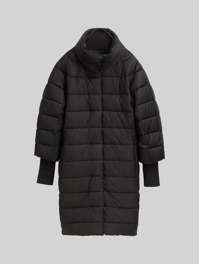 Puffermantel mit Stehkragen von Women, deep black