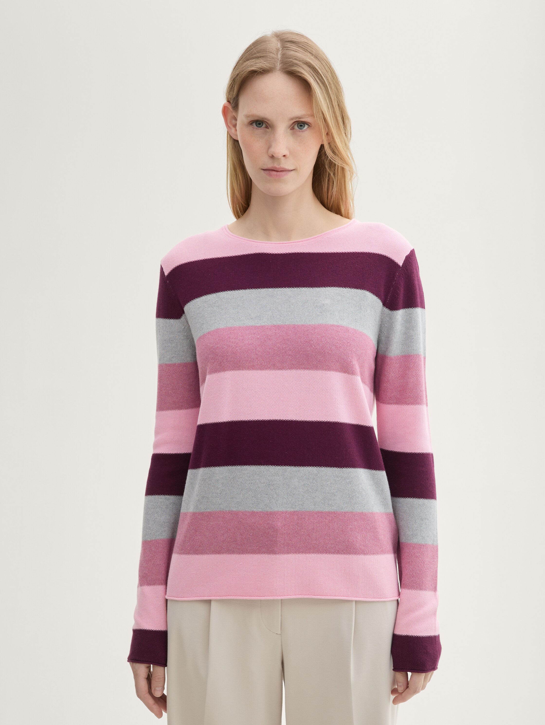 Strickpullover mit Rundhalsausschnitt - 2