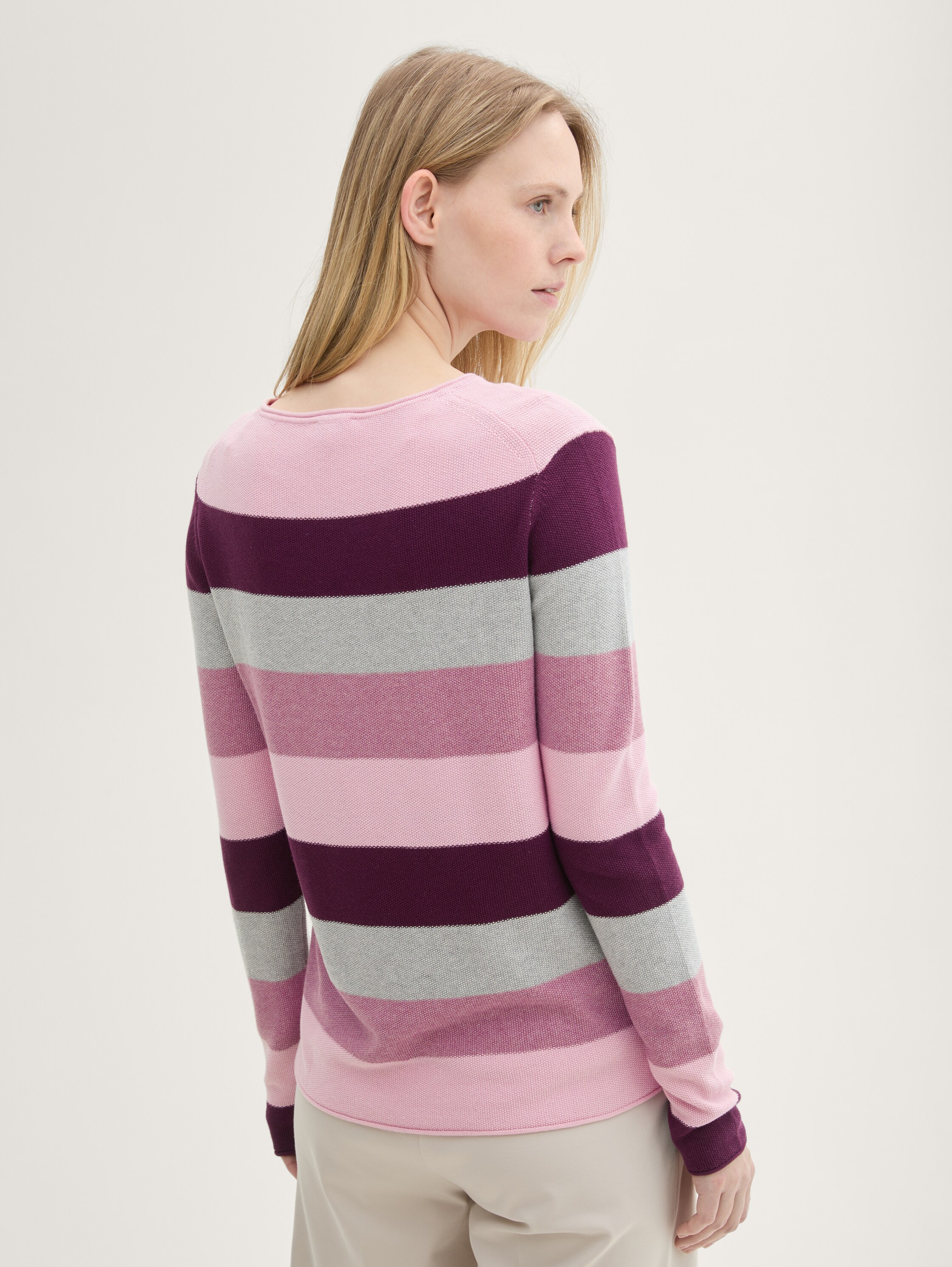 Strickpullover mit Rundhalsausschnitt - 3