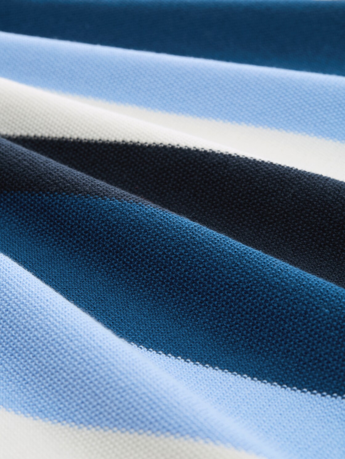 Strickpullover mit Rundhalsausschnitt - big teal knit stripe - Material-Ansicht