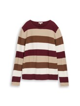 Geselecteerd, Gebreide trui met ronde hals door Tom Tailor, rood