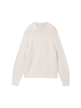 Nicht ausgewählt, Gerippter Pullover mit Stehkragen von , braun