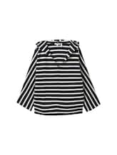 Nicht ausgewählt, Loose Fit Strickpullover mit Kapuze von , blau