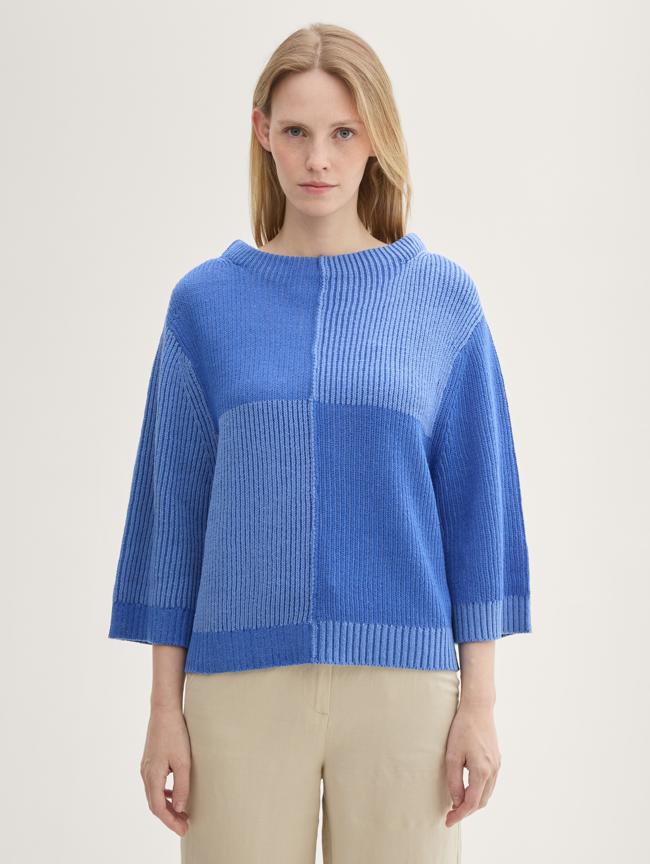 Gestrickter Pullover mit 3/4 Arm - 3