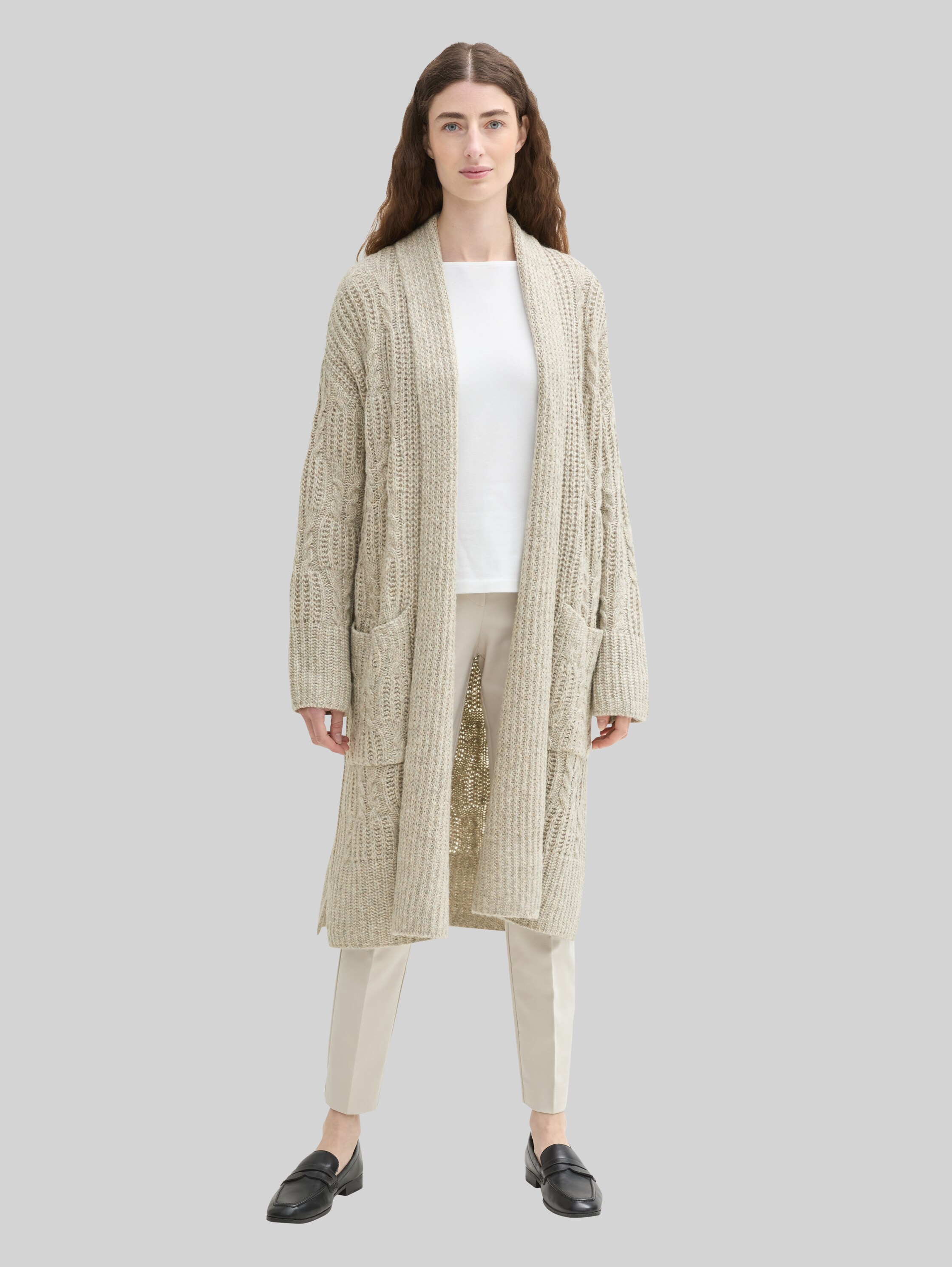 Long cardigan with recycled wool by Tom Tailor