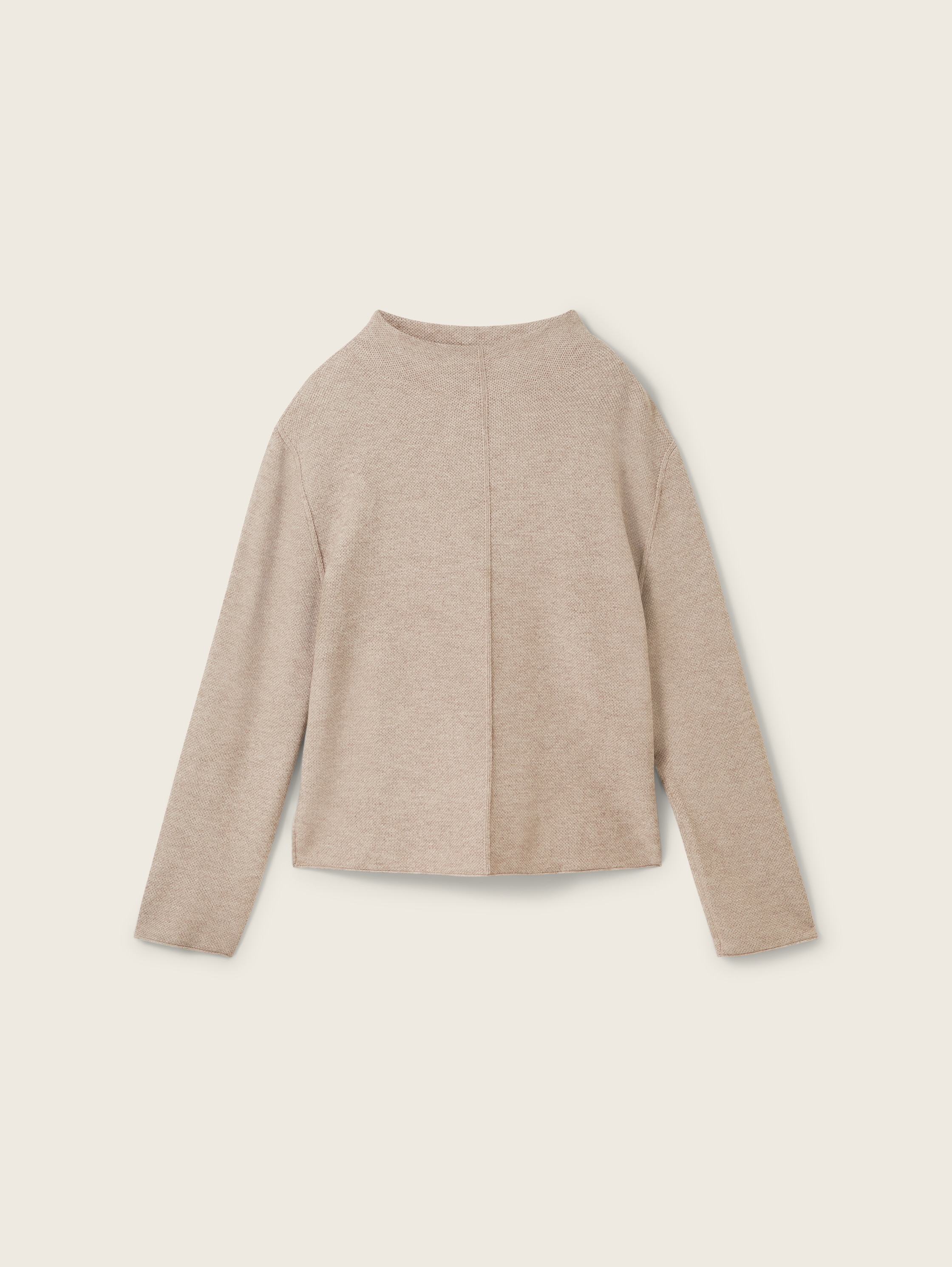 Strickpullover mit LENZING™ ECOVERO™ - blush_grey_melange - 