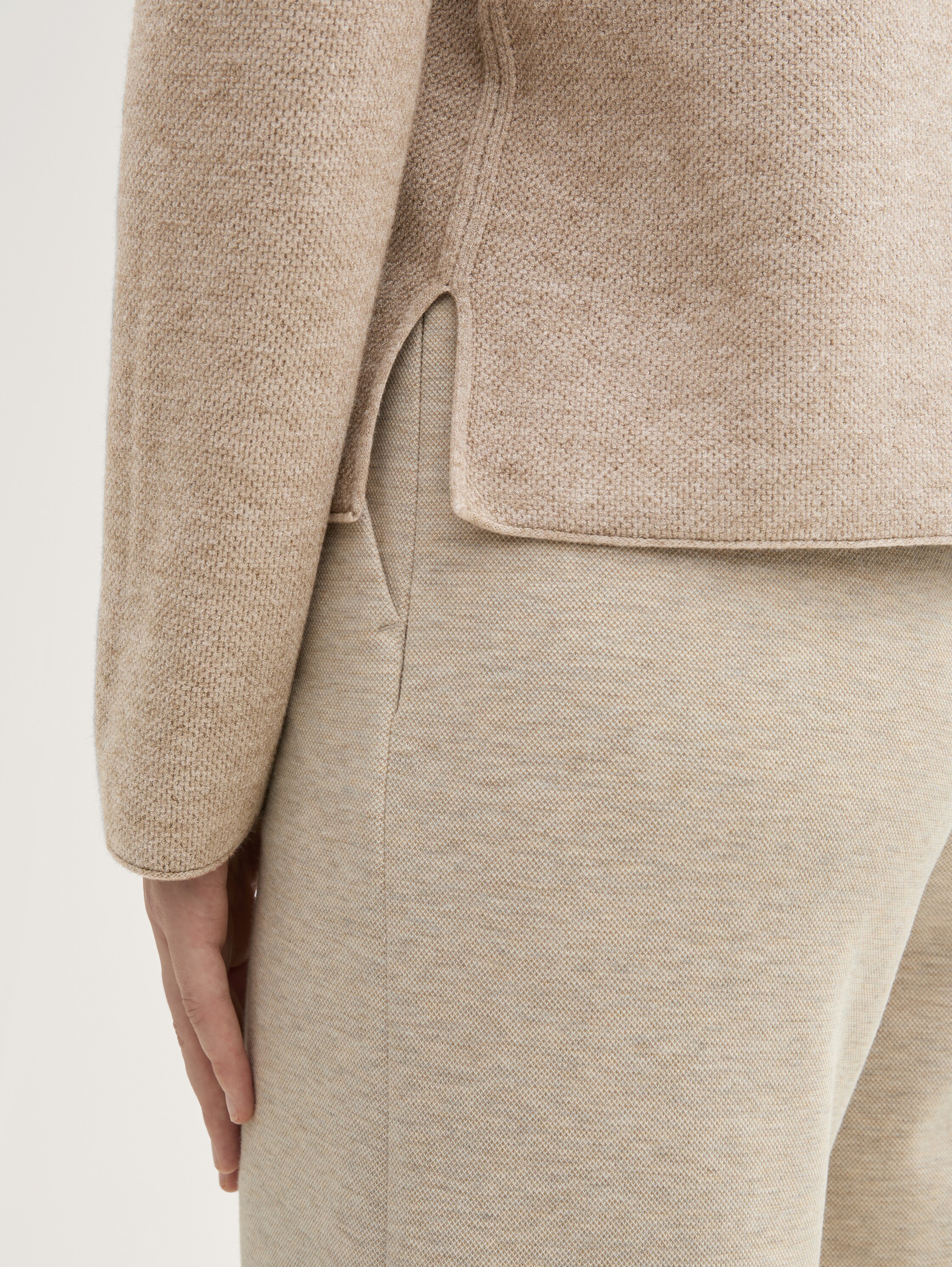 Strickpullover mit LENZING™ ECOVERO™ - blush_grey_melange - 