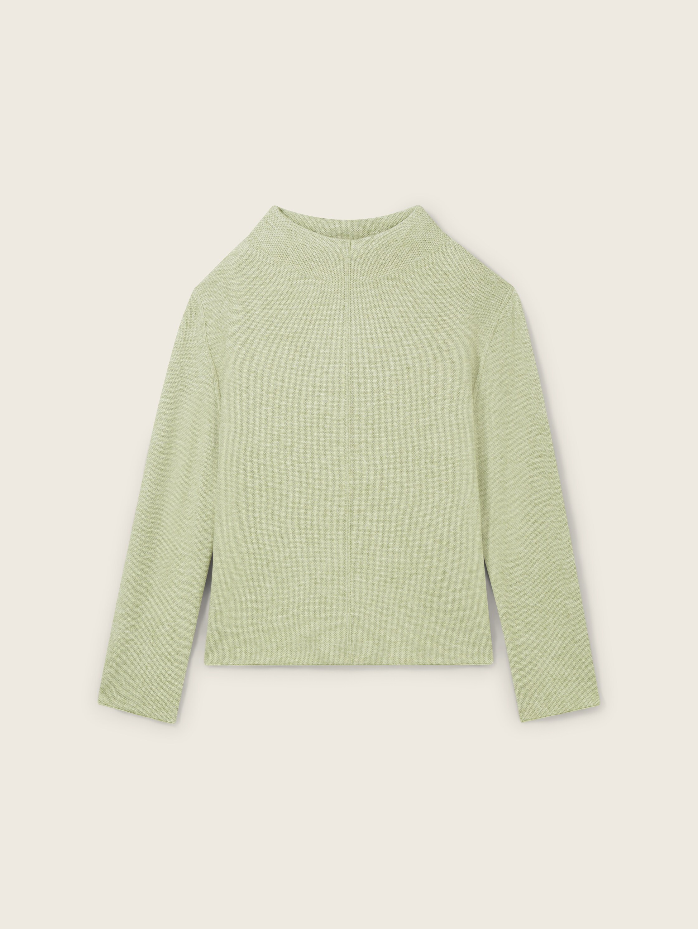 Strickpullover mit LENZING™ ECOVERO™ - pure_sage_melange - 