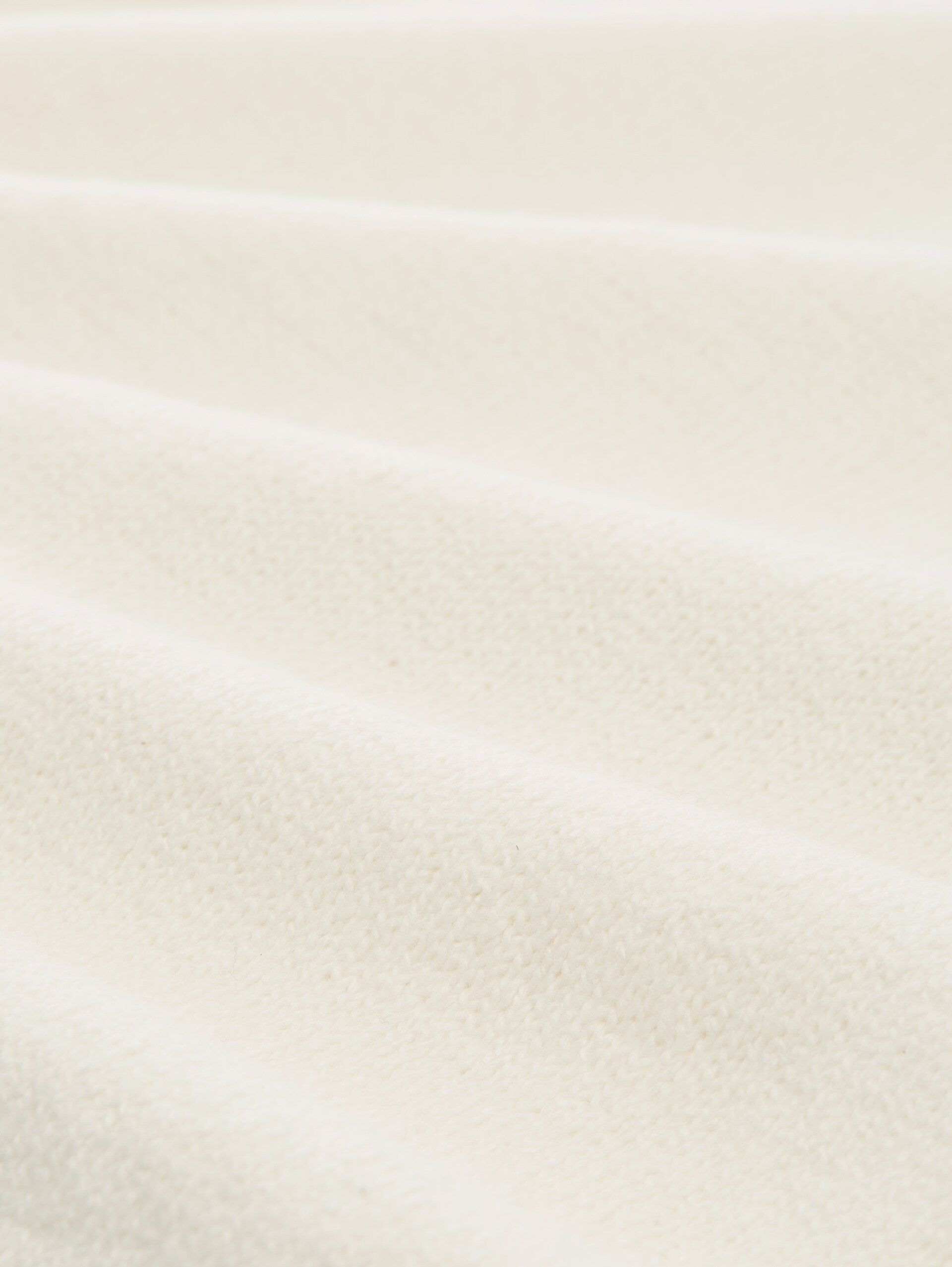 Strickpullover mit Zopfmuster - Whisper White - Material-Ansicht