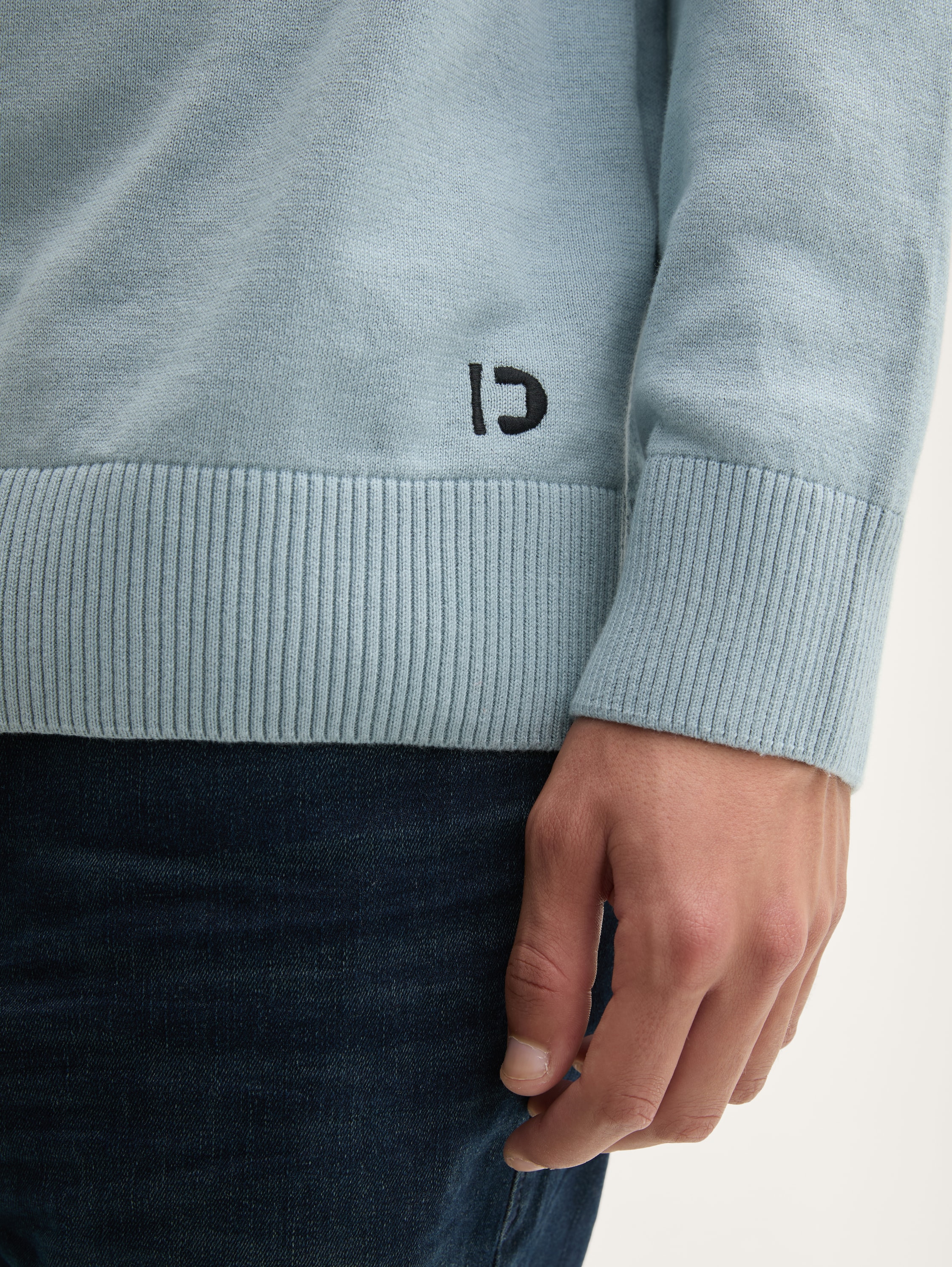 Basic Rollkragenpullover - light_grey_mint - 