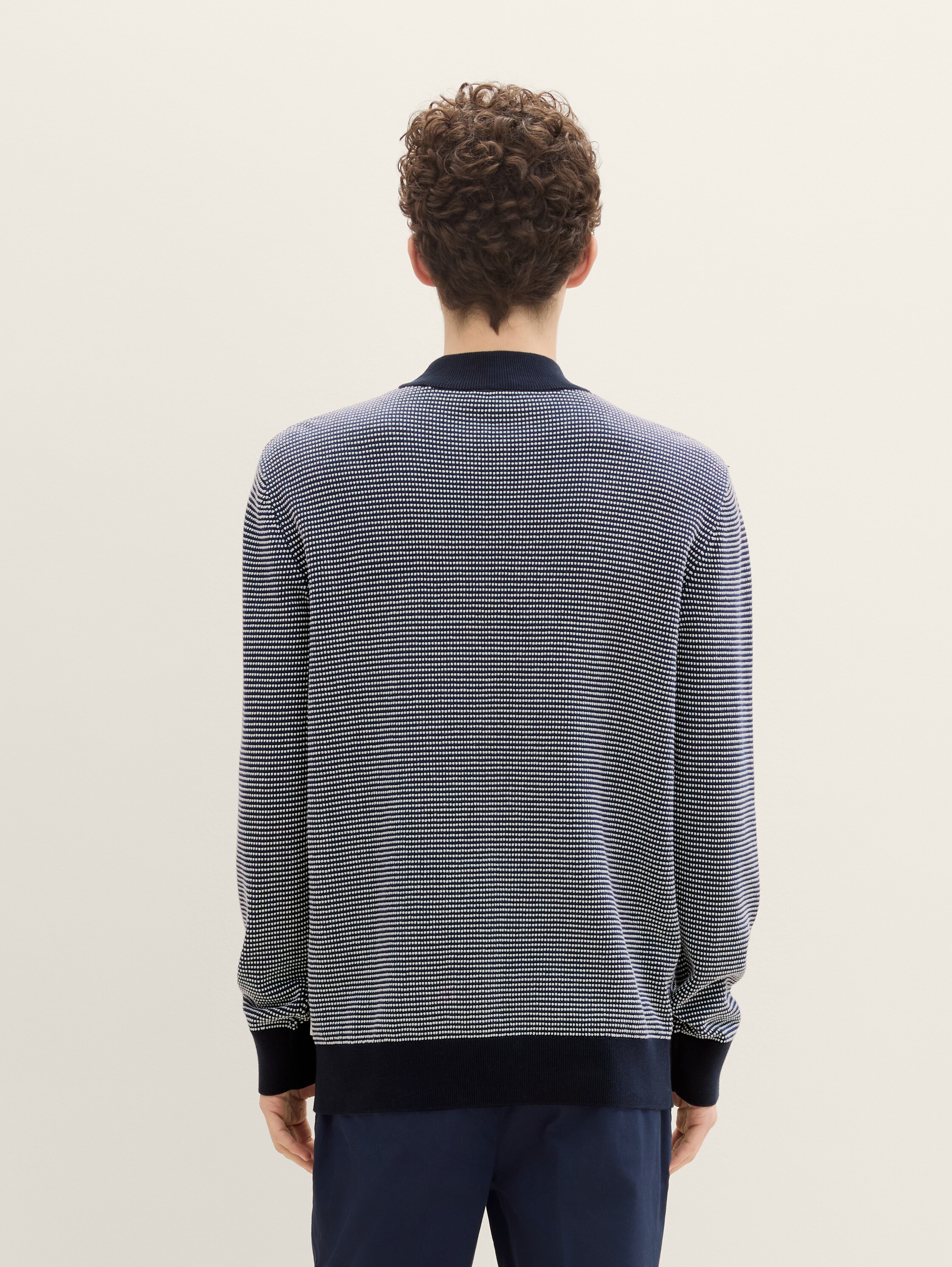 Strickpullover mit Stehkragen - 4