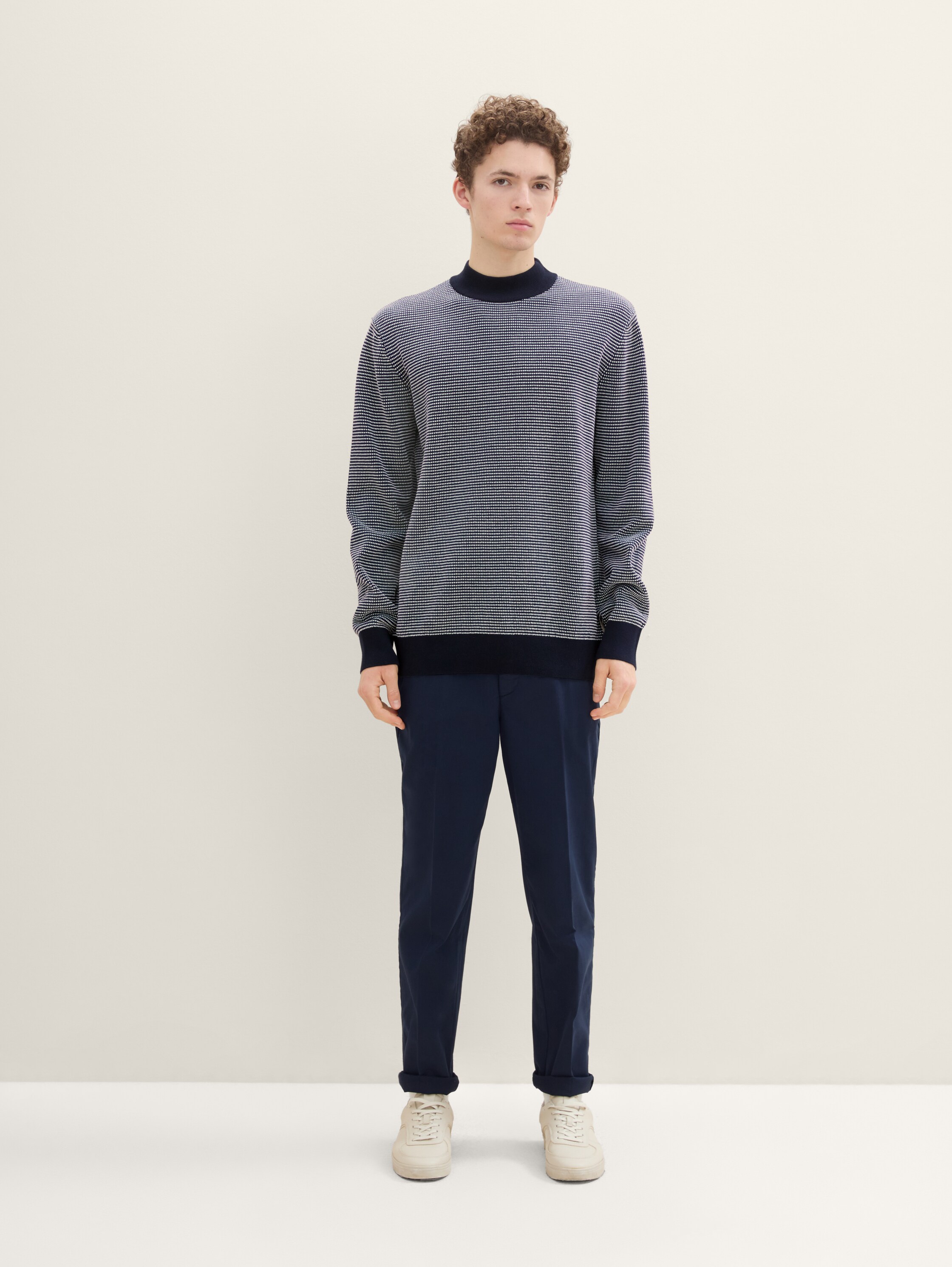 Strickpullover mit Stehkragen - 2