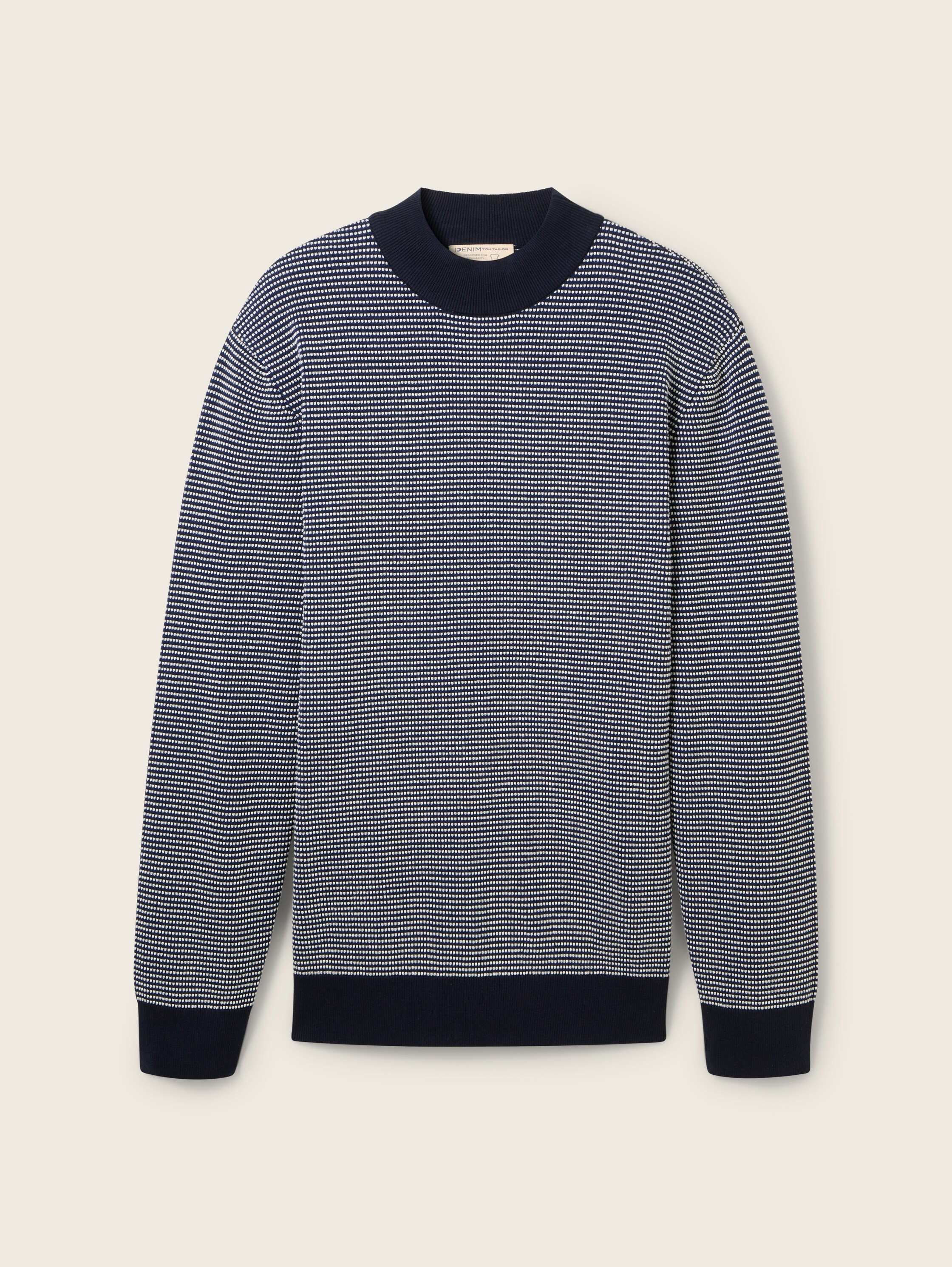 Strickpullover mit Stehkragen - 5